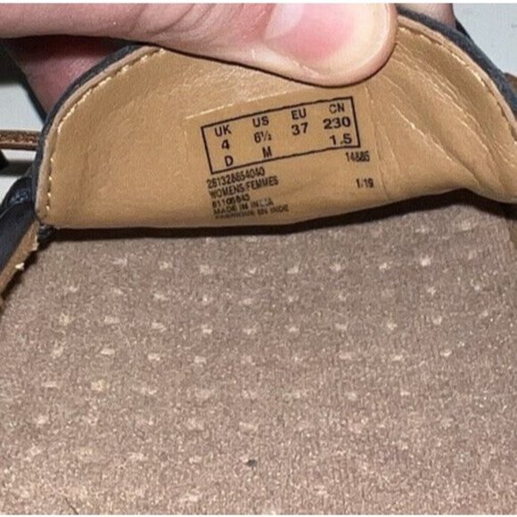 Clarks Dameo Swing Womens Leather Driving Loafers Moccasins Size 6.5 M Navy Blue - Picture 8 of 8